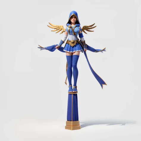 masterpiece, best quality, T pose, Edward Kenway from Assassins Creed in Gold and White Roman Soldier Attire, Envision Edward Kenway with striking white skin, donned in a regal and extravagant gold and white Roman soldier-inspired outfit. Picture a sleevel...