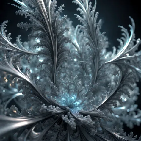 3D julia fractal, Ethereal, Futuristic, Highly detailed, digital artwork, rendered with ray tracing,