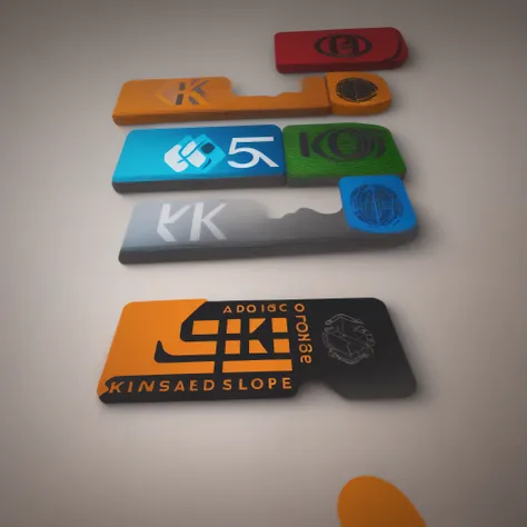 Colourful logo with 5k