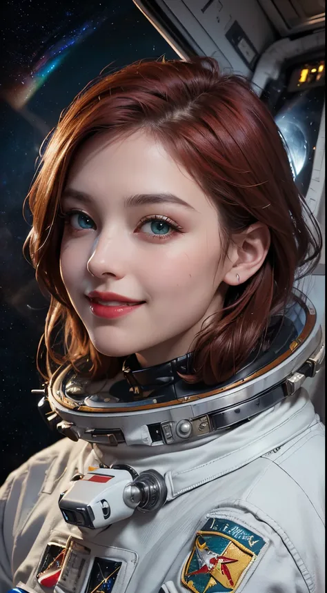 (best quality,4k,8k,highres,masterpiece:1.2), ultra-detailed, (realistic,photorealistic,photo-realistic:1.37), (beautiful detailed eyes, beautiful detailed red lips, extremely detailed green eyes and face, long eyelashes, red hair ), studio lighting,physic...