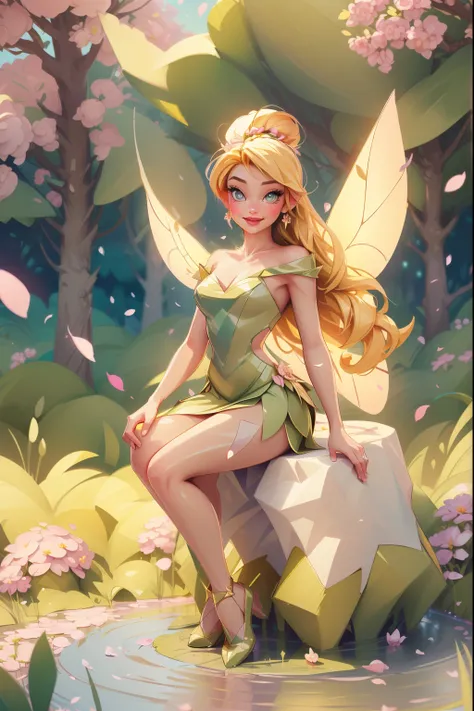 (best quality,4k,8k,highres,masterpiece:1.2),ultra-detailed,(realistic,photorealistic,photo-realistic:1.37),sexy tinkerbell,illu...