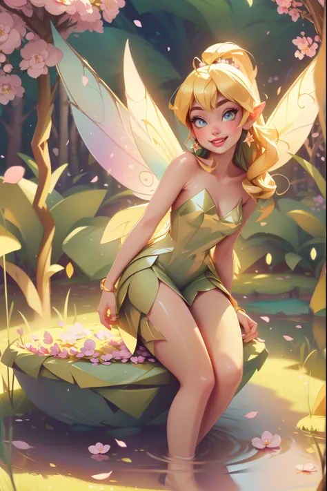 (best quality,4k,8k,highres,masterpiece:1.2),ultra-detailed,(realistic,photorealistic,photo-realistic:1.37),sexy tinkerbell,illu...