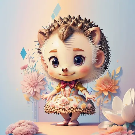 ) ((((cute baby hedgehog with a ballet dancer dress and flowers) ((Mikey)) - Criador: Walt Disney2023) ), ,, ( Walt Disney acolchoamento ,multidimensional geometric wall PORTRAIT, arte, Chibi,
Yang08k, lindo, Colouring,Rose
Primary works, qualidade superio...