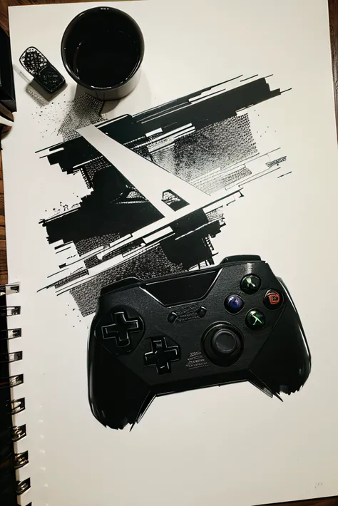 Desenhos abstratos sobre video games