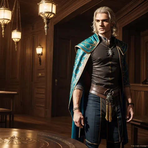 Henry_Cavill as The_Witcher Geralt_de_Rivia chef-d' Van_Gogh Masterpiece ultra UnrealEngine5 Cinematic Kingdom deep path castle equirectangular Urban meticulously intricate ultra_high-details ultra_high-res ultra pro-Photorealistic ultra_high-quality ul...