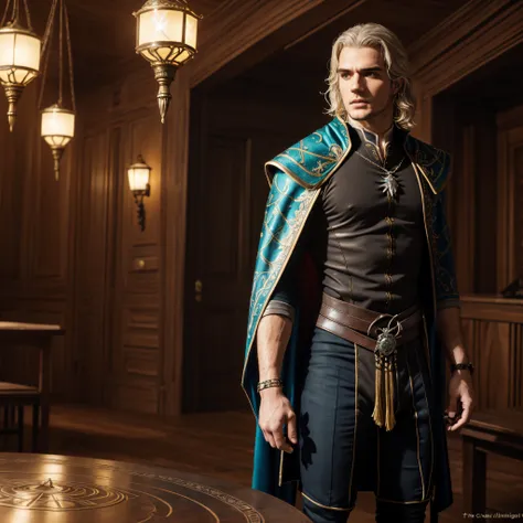 Henry_Cavill as The_Witcher Geralt_de_Rivia chef-d&#39 Van_Gogh Masterpiece ultra UnrealEngine5 Cinematic Kingdom deep path castle equirectangular Urban meticulously intricate ultra_high-details ultra_high-res ultra pro-Photorealistic ultra_high-quality ul...