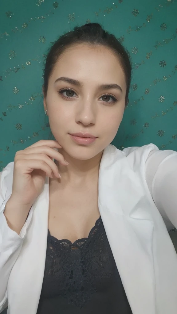 Oman with matching tank top and panties, Menina sexy com olhos azuis, Retrato Sophie Mudd, Retrato de Corinna Kopf, cabelos loiros e olhos grandes, selfie de uma jovem mulher, ohne maquiagem, Maquiagem natural, Look directly at the camera, Rosto com Artgra...