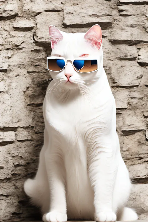 white cat sunglasses