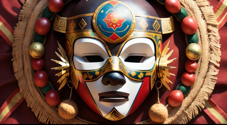 Mask representing ancient Latin American culture