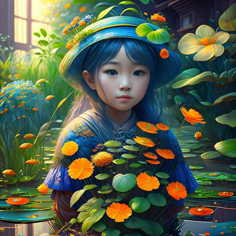 plant girl, monet, blue, orange, grey, ShoeAI
(best quality,4k,8k,highres,masterpiece:1.2),ultra-detailed,(realistic,photorealistic,photo-realistic:1.37),HDR,UHD,studio lighting,ultra-fine painting,sharp focus,physically-based rendering,extreme detail des...