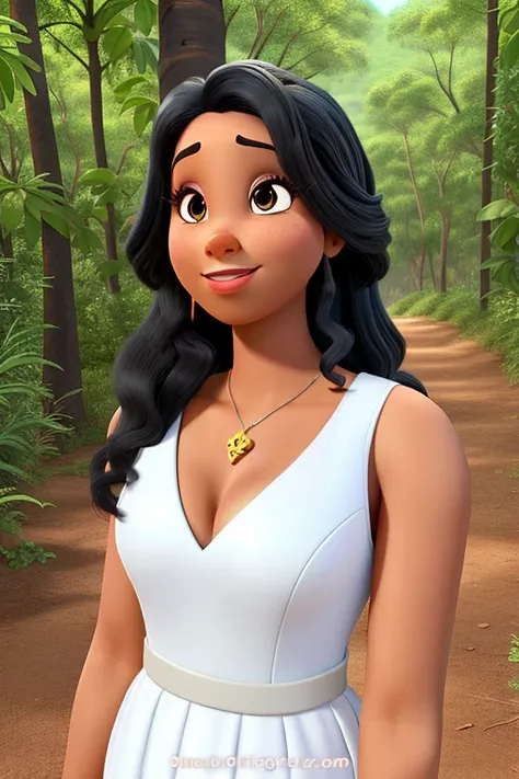 mulher negra no estilo Disney Pixar, alta qualidade, melhor qualidade.