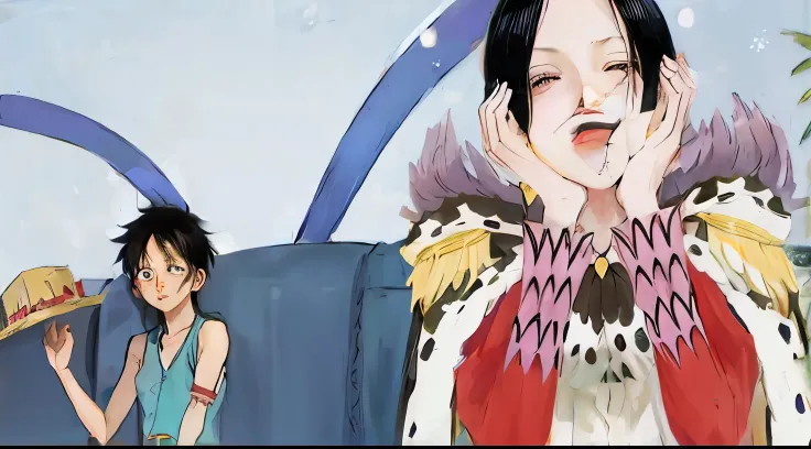 Luffy and Hancock