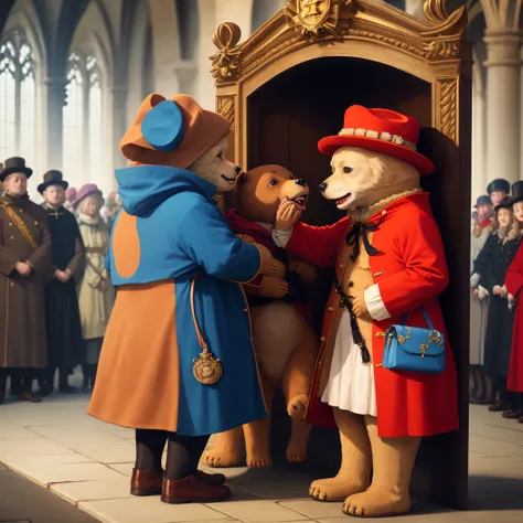 paddington bear being crowned holy roman emporer