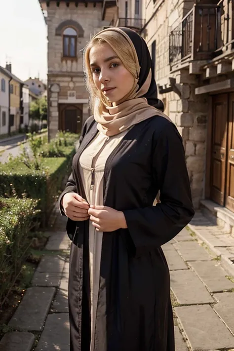 European, beautiful, pretty, full pic, lingerie, 18 years old, blonde, village girl, modest fashion, proper clothing, abaya, without hijab