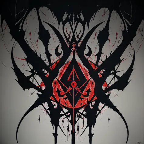 demonic, abstract, art, symbols