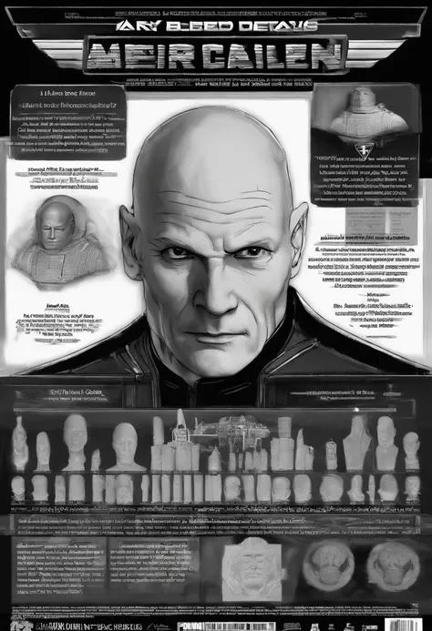 Mr. Clean is a bald man with a single gold hoop earring, so Patrick Picards head would be shaved smooth. The strong brow and intense stare that Patrick Stewart brings to the character of Picard would remain. Perhaps Mr. Cleans usual white shirt and pants w...