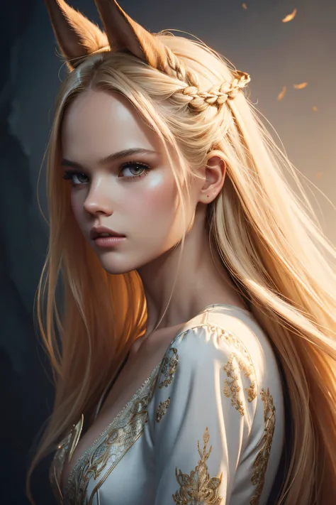 Gabriella Wilde, pony sexy clothes, be on the cover of Playboy, character portrait, 3 9 9 0 s, long hair, intricate, elegant, highly detailed, digital painting, artstation, concept art, smooth, sharp focus, illustration, art by wlop, charlie bowater and al...