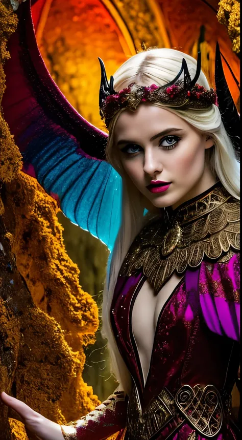 Unparalleled 8K UHD professional photography that is a testament to the zenith of artistic vision., against the backdrop of a fascinating fantasy kingdom. At the heart of this kingdom there is a 19 year old girl., una figura de sublime belleza con una suav...