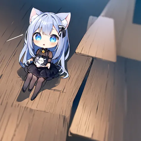 1girl,cat ears,(chibi:1.2),spoken question mark,