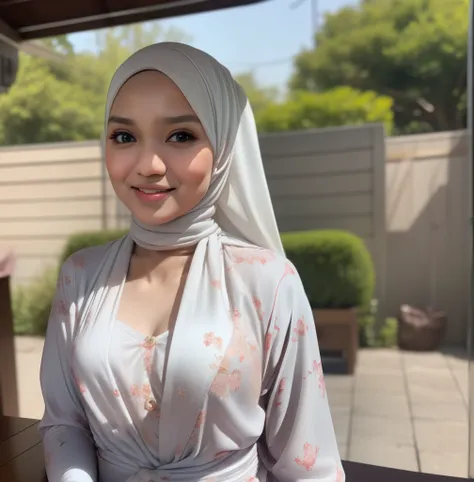 (((hijab malay girl))), masutepiece, high quality, uhd 32k, realistic face, realistic skin feeling , a japanese lady, 5 years ol...