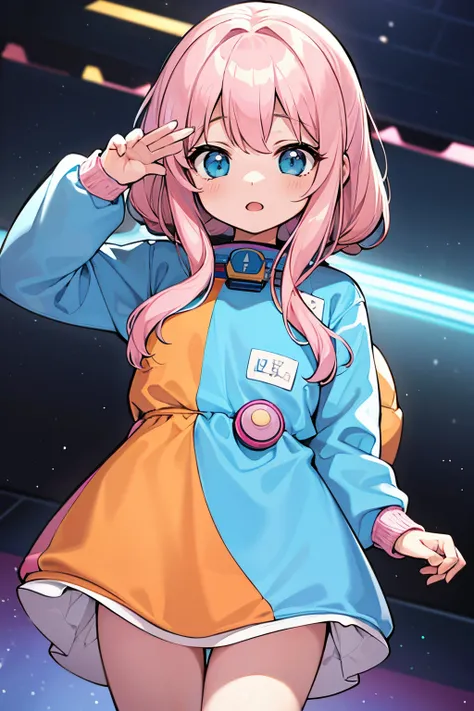 a cartoon of a girl in a space suit and pink hair, Retrato Anime Space Cadet Girl, Espacio Molly, Chica en el espacio, en un traje de cadete espacial, Lindo arte de pegatina de astronautaa, cosmic girl, Usa un traje espacial, Decora Inspired Ilustraciones,...