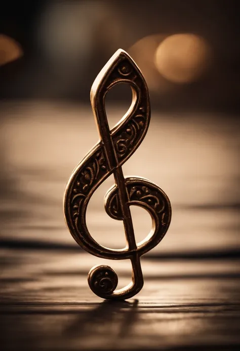 A high-resolution image showcasing a close-up of a single musical note, highlighting its intricate details and textures.