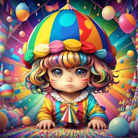 (cute circus tent),(melhor pose),(best angle), (better expression), Eduardo Kobra acolchoamento ,multidimensional geometric wall PORTRAIT, arte, Chibi,
Yang08k, lindo, Colouring,
Primary works, qualidade superior, melhor qualidade, Arte Oficial, Beautiful ...