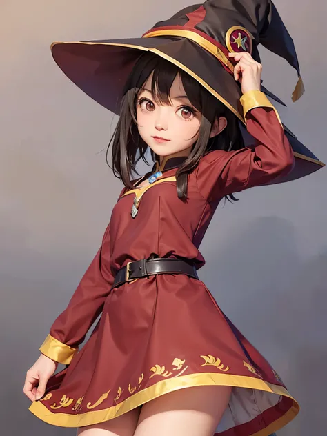 Realistic, megumin (konosuba), masterpiece, high detail, high quality,