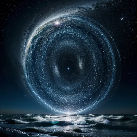 The quantum star wave, a cosmic wave full of stars, com aspecto espiritual