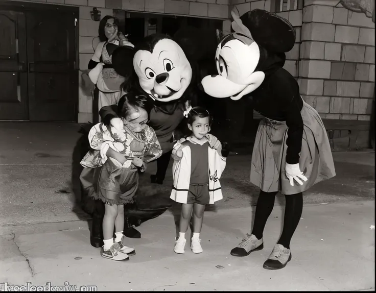 Old Disney creepy mascot costumes