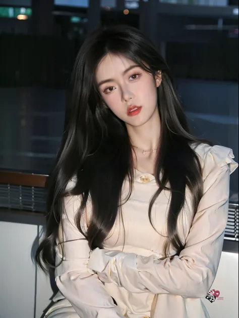 Close-up of a woman with long dark hair posing for a photo, jinyoung shin, Long gray hair, black pink josie&#39;portrait of, Urzans, cabelos preto e longos, Nam Jae-yeon, Has long black hair, Long dark curly hair, Jisoo from BlackPink, blackpink jisoo port...