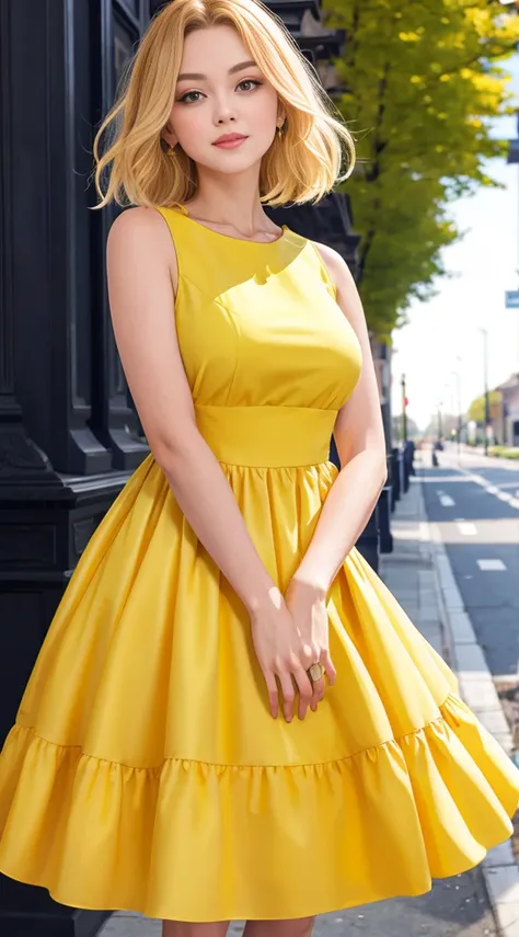 yelow dress