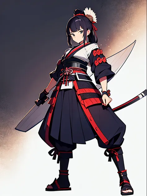 samurai girl, full body