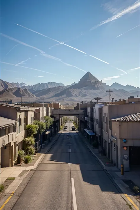 (Science fiction, Planet Medlana, Luxor solar system, 2375, efficient space station for tracking objects in the solar system and beyond, Panoramic view of the valley.) Panoramic view of the valley, Mountain plateau, clear starry sky, sunset, radio, plateau...