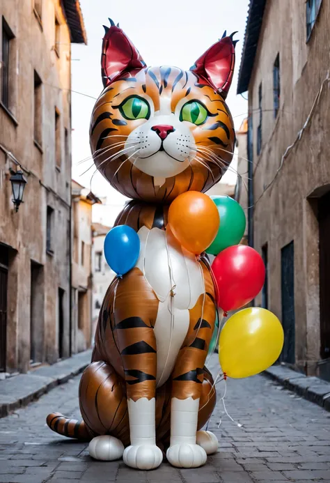 baloons, cat made out of baloons