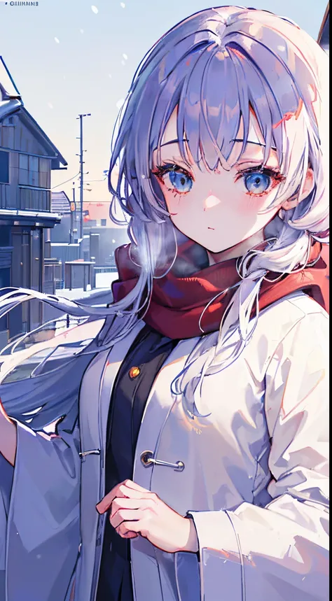 ((巨作:1.2, best quality), (CG Unity 8K wallpaper highly detailed, best shadow), highly detailed, (beautiful eyes detailed: 1.2), ((winter clothes, daylight, winter))), ( Cowboy Shot: 1.2), anime, city, 巨作, best quality, high detail, 4K