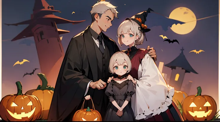 family picture in Halloween