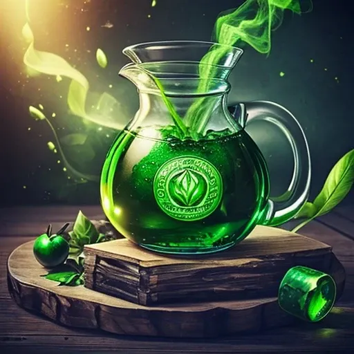 only 1 green potion, green health potion