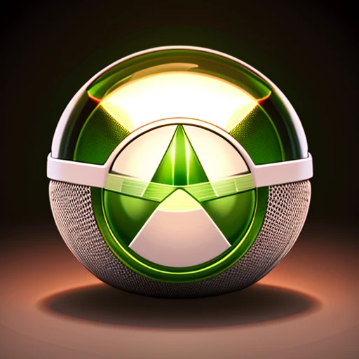 icon, green ball with health potion inside, white background, fundo branco, green ball health potion