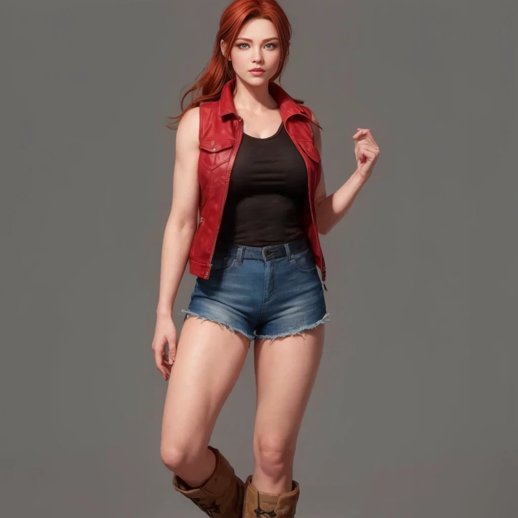 (claire redfield:1.1), (perfect facial features:1.1), (belos olhos detalhados, beautiful detailed lips, olhos e rosto extremamen...