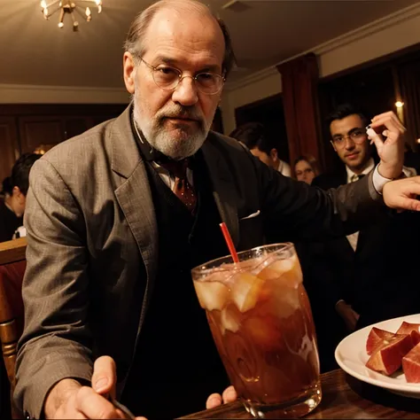 sigmund freud, party, drinks, flirt