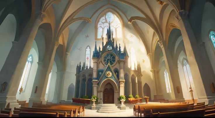 Disney-style Cathedral-style church like Notre Dame