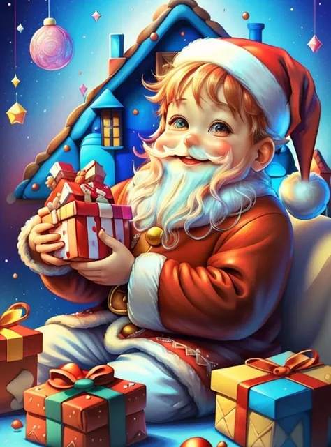 ) ((((cute baby santa claus smiling with gingerbread house and presents) ((Mikey)) - Criador: Walt Disney2023) ), ,, ( Walt Disney acolchoamento ,multidimensional geometric wall PORTRAIT, arte, Chibi,
Yang08k, lindo, Colouring,Rose
Primary works, qualidade...