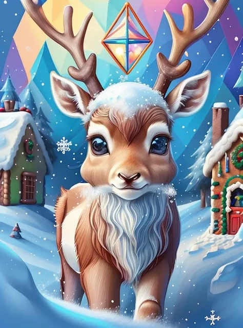 ) ((((cute baby reindeer smiling with snow and gingerbread house) ((Mikey)) - Criador: Walt Disney2023) ), ,, ( Walt Disney acolchoamento ,multidimensional geometric wall PORTRAIT, arte, Chibi,
Yang08k, lindo, Colouring,Rose
Primary works, qualidade superi...