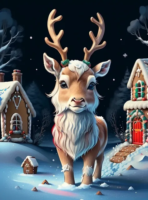 ) ((((cute baby reindeer smiling with snow and gingerbread house) ((Mikey)) - Criador: Walt Disney2023) ), ,, ( Walt Disney acolchoamento ,multidimensional geometric wall PORTRAIT, arte, Chibi,
Yang08k, lindo, Colouring,Rose
Primary works, qualidade superi...