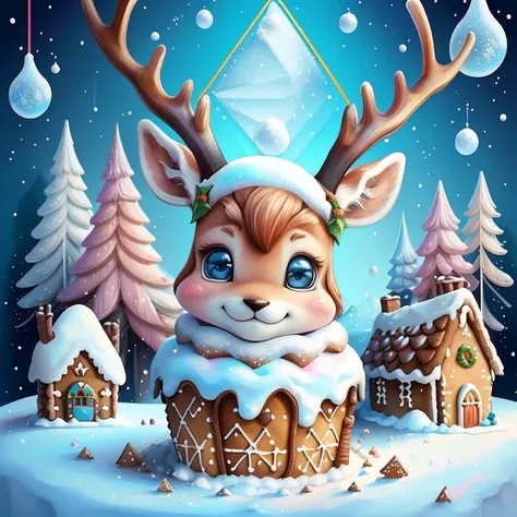 ) (((cute baby reindeer smiling with snow and gingerbread house) ((Mikey)) - Criador: Walt Disney2023) ), ,, ( Walt Disney acolchoamento ,multidimensional geometric wall PORTRAIT, arte, Chibi,
Yang08k, lindo, Colouring,Rose
Primary works, qualidade superio...