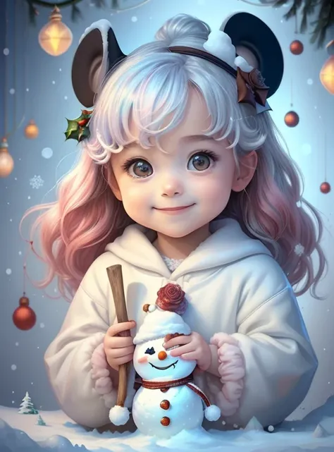 ) ((cute baby snowman smiling with snow and christmas tree and lights) ((Mikey)) - Criador: Walt Disney2023) ), ,, ( Walt Disney acolchoamento ,multidimensional geometric wall PORTRAIT, arte, Chibi,
Yang08k, lindo, Colouring,Rose
Primary works, qualidade s...