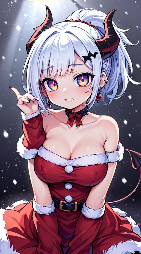 ((( (Winter background), (Snowing), (Christmas theme), (Slutty Santa outfit), ))) BLACKLIGHT, ((NSFW)), ((Medium Boobs)), realistic art, extremely delicate and beautiful, ultra-detailed, (1girl), ((Blue eyes)), floating, detailed light, illustration, dynam...