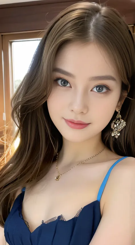 （32K,very high res, high detailing, highly accurate,Pretty Girl 1：1.5）,Raw photo & realistic atmosphere,beautiful dark blue eyes,Detailed mouth,Glossy lips,Detailed eyebrows,Soft white skin that shines with every detail,,Eyes drawn in detail、Very beautiful...