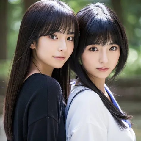 japanes　A dark-haired　girl with